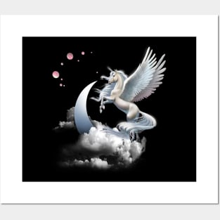 Unicorn - Horned Horse- Unicorns Gift Posters and Art